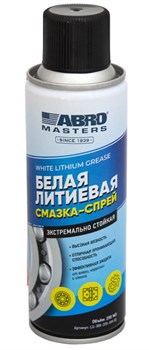 Смазка литиевая ABRO MASTERS 200 мл спрей белая - фото 10080