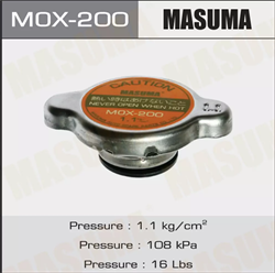 Крышка радиатора 1.1 kg/cm2 Masuma MOX-200 - фото 10124