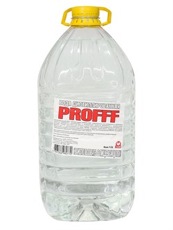 Вода дистиллированная PROFFF 5.0 л (1/4) - фото 10633