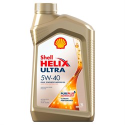 Масло моторное синтетическое Shell Helix Ultra 5W40 API SN ACEA A3/B4 1л - фото 10802