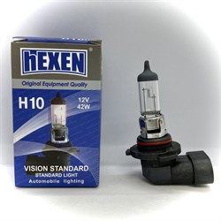 Лампа галогенная HEXEN H10 12V 42W PY20d Vision Standart 1 шт стандартный свет 21012VSL - фото 11718