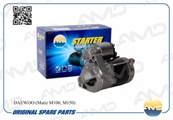 Стартер Daewoo Matiz 98-; Chevrolet Spark 05- 0.8i-1.0i AMD AMDEL298 - фото 11740