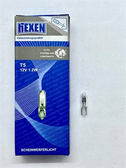 Лампа указательная HEXEN T5 12V 1.2W W2x4,6d, Standart, 1 шт 4218 - фото 11827