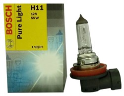 Лампа галогенная H11 12V 55W PGJ192 Pure Light 1987302084 - фото 11919