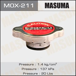 Крышка радиатора MASUMA 1.4 kg/cm2 NISSAN MURANO (Z51), TEANA (J32) 08- Masuma MOX211 - фото 12077