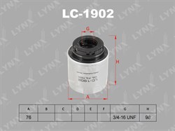 Фильтр масляный LYNXauto LC1902 (CFNA, MANN W712/94, W712/91) - фото 12677