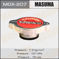 Крышка радиатора MASUMA 1.3 kg/cm2 MAZDA 6 (GG, GH) 02- MOX207 MOX207 - фото 9847