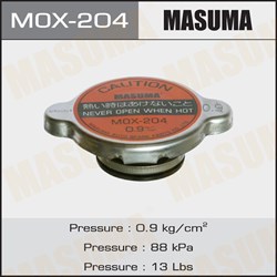 Крышка радиатора Toyota 0.9 kg/cm2 Masuma MOX-204 MOX-204 - фото 9848