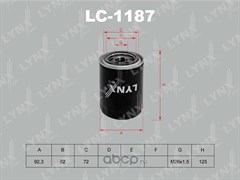 Фильтр масляный Hyundai/KIA LYNXauto LC-1187 (W 930/26)