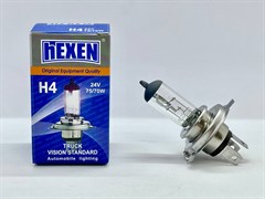 Лампа галогенная HEXEN H4 24V 75/70W P43t Truck Vision Standart 1 шт стандартный свет