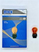 Лампа указательная HEXEN P27W 12V 27W,W2,5x16q, Orange, 1 шт оранжевая