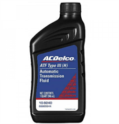 Масло трансмиссионное ACDelco ATF Dextron III - TYPE III - 1 литр ACDelco