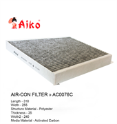 Угольный фильтр салона MERCEDES CLS, E-Class (2002-2010) Aiko AC0076C