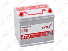 Аккумулятор EFB 70D23R, 60 Ah, 580 A, прямая, 232x175x225, JIS LYNXauto J73