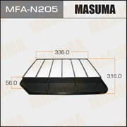 Воздушный фильтр "Masuma" MFA-N205 NISSAN/ PATROL, INFINITI QX56 2010- 16546-1LA0A,16546-1LK0E Masuma