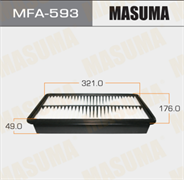Фильтр воздушный Mazda 6/626/MPV 1.8/2.0/D/2.2/2.3/2.5 02> Masuma (A470)