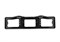 Рамка номерного знака с освещением верхним "капля", черная 1/25 - фото 9630